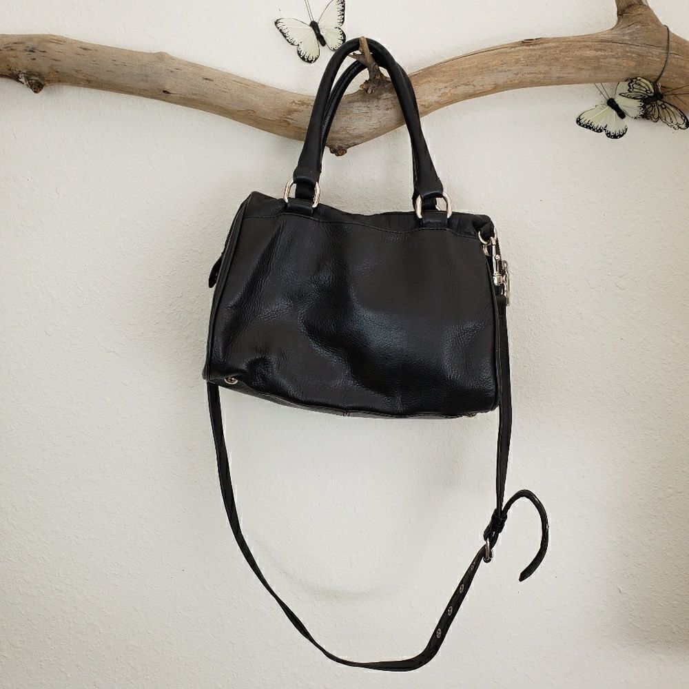 Rebecca minkoff quilted black leather satchel - Picture 5 of 8